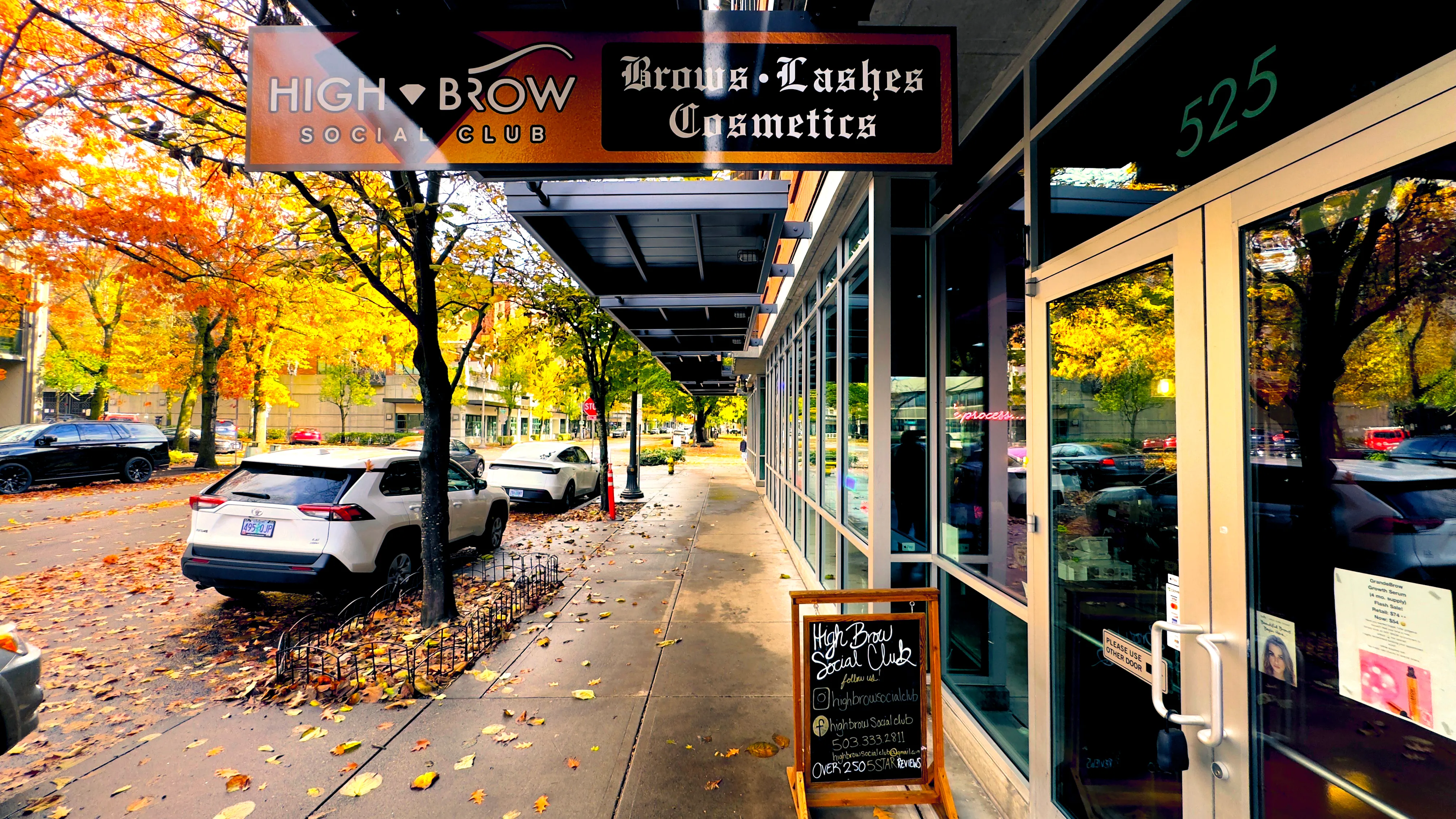 High Brow Social Club Storefront
